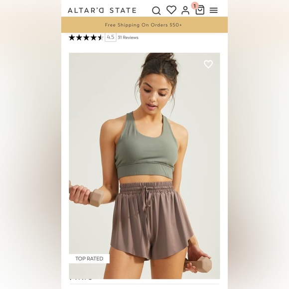 💙Altar’d State Flowy Shorts! Light blue!💙 - Picture 8 of 8